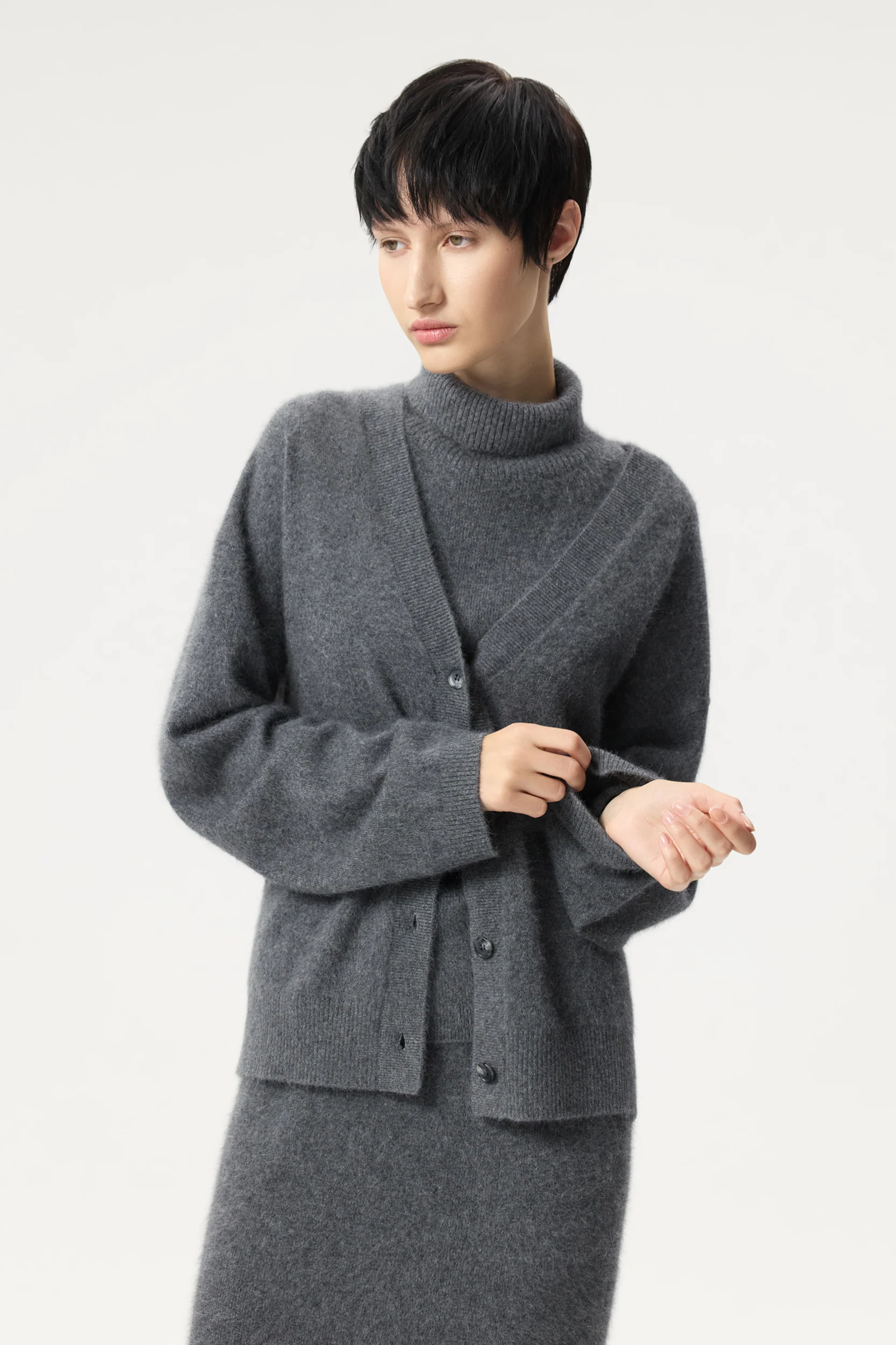 Cardigan en laine de raton laveur et angora – Image 8