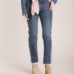 Agnes pantalone 5 tasche donna in denim stretch slim fit