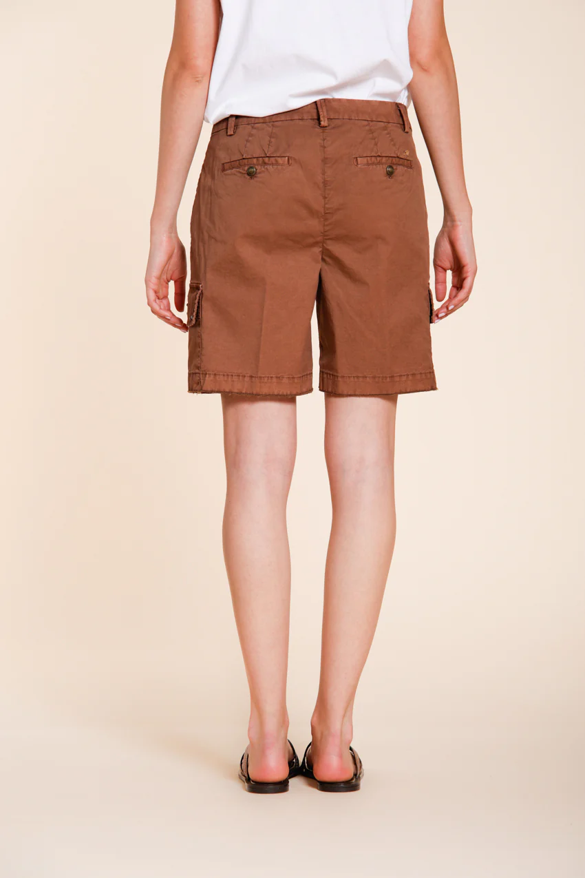 Chile bermuda cargo donna in twill leggero stretch slim fit – Image 4