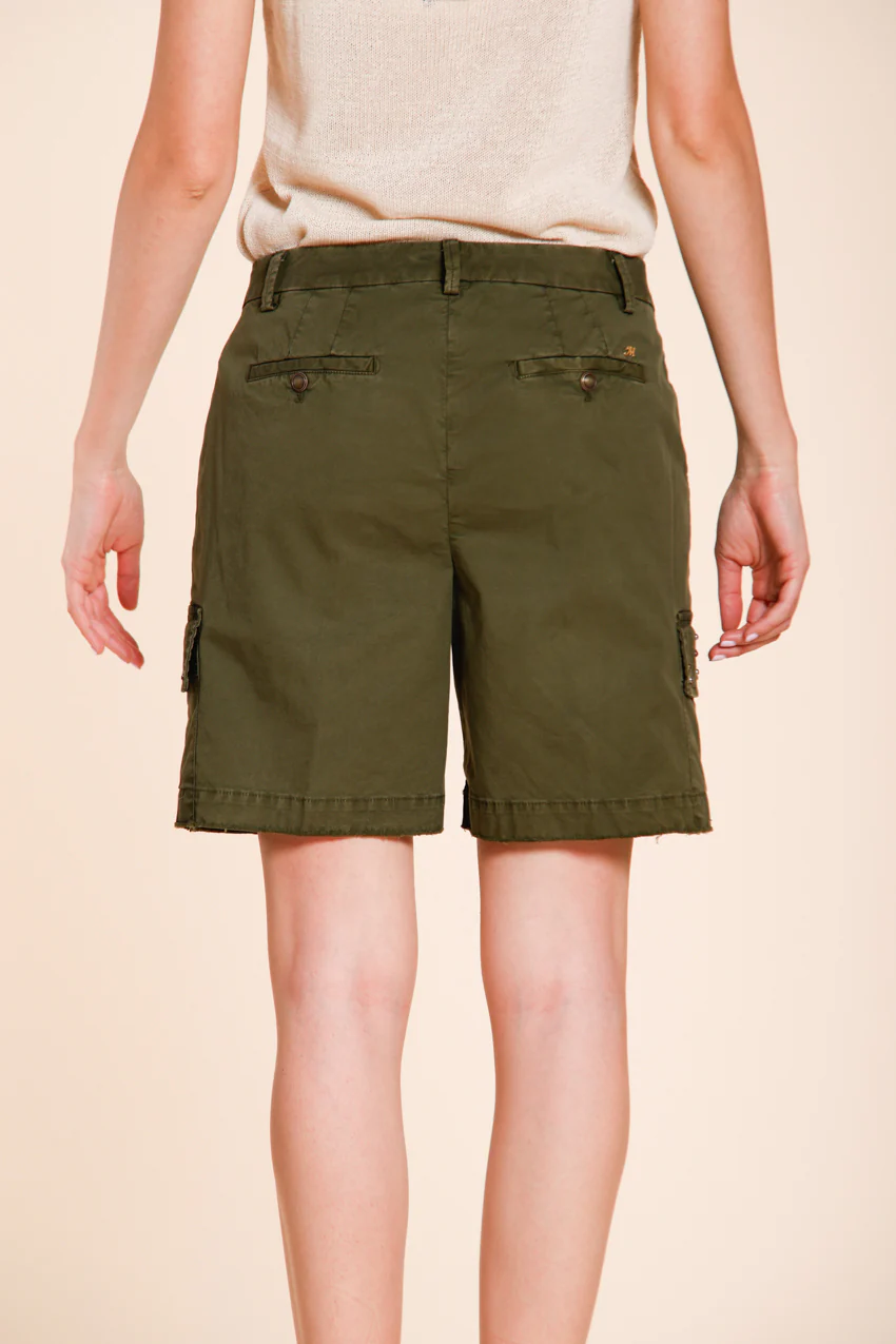 Chile bermuda cargo donna in twill leggero stretch slim fit – Image 5