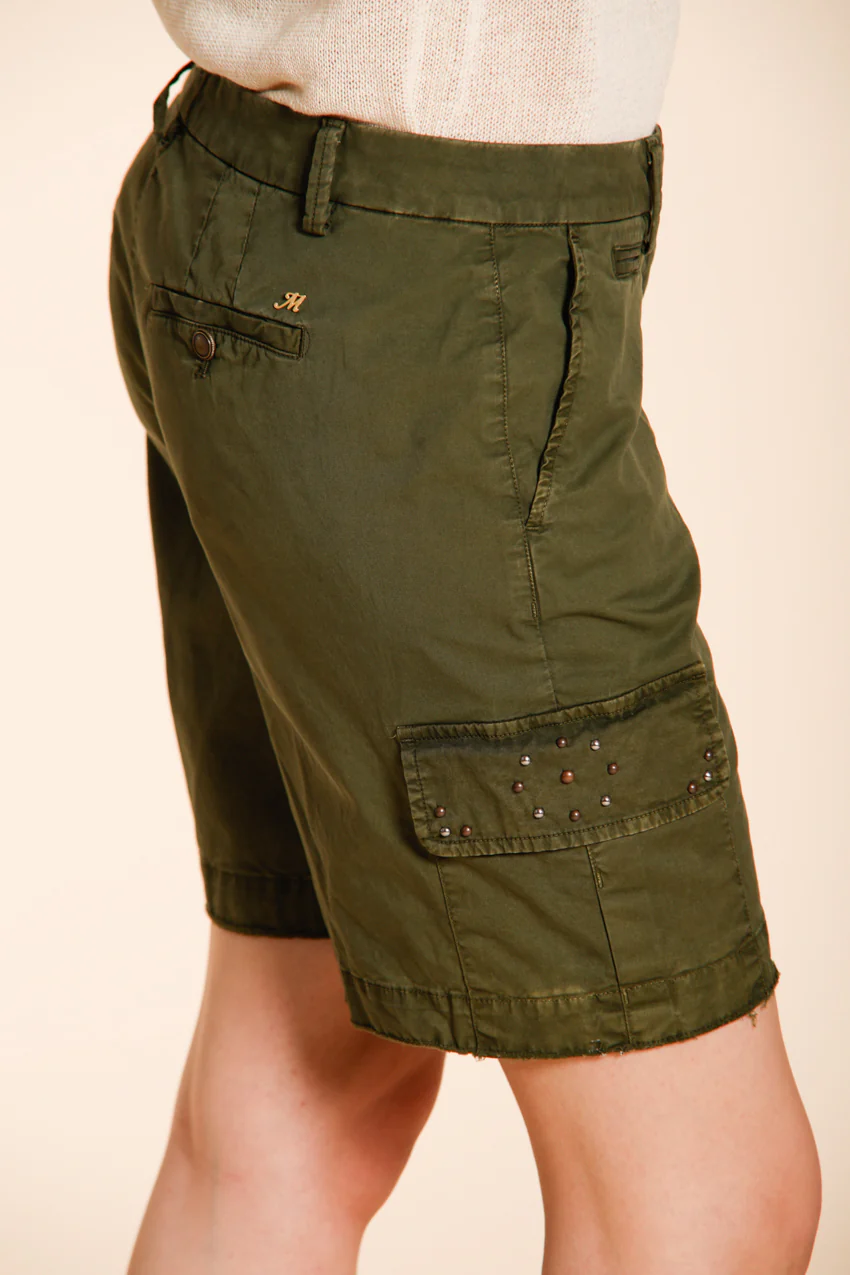 Chile bermuda cargo donna in twill leggero stretch slim fit – Image 2
