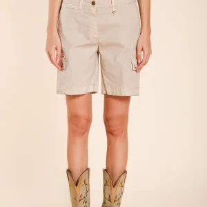 Chile bermuda cargo donna in twill leggero stretch slim fit