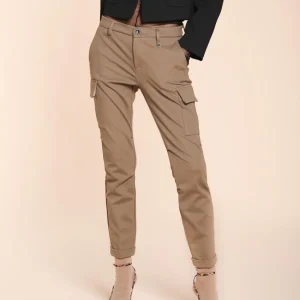 Chile City pantalone cargo donna in jersey tecnico slim fit ①