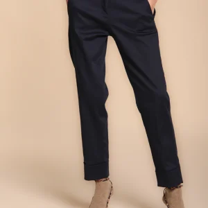New York Carrot pantalone chino donna in gabardina carrot fit