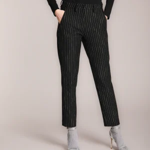 New York Carrot pantalone chino donna in jersey gessato carrot fit