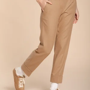 New York Carrot pantalone chino donna in jersey flanella carrot fit