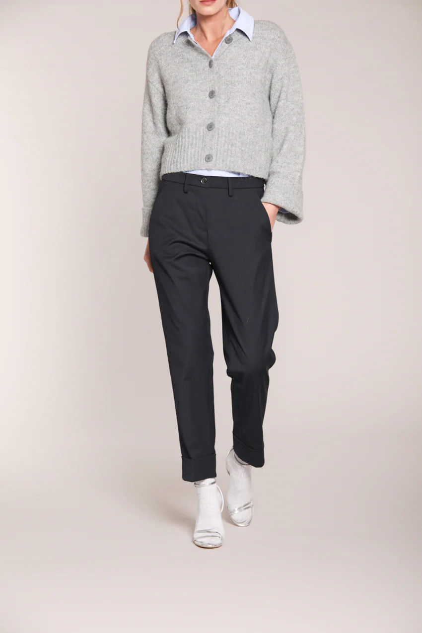 New York Carrot pantalone chino donna in lana carrot fit – Image 3