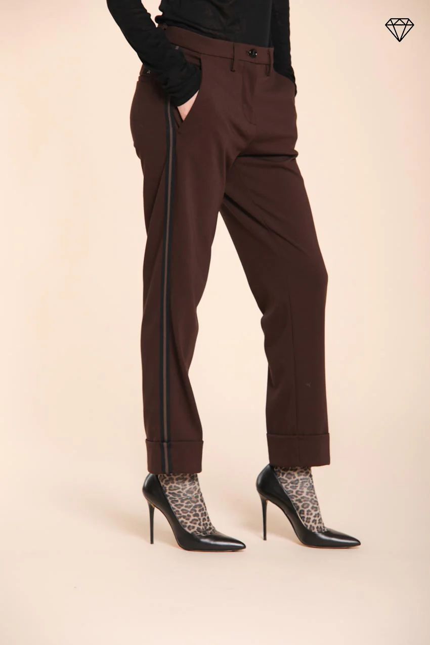 New York Carrot pantalone chino donna in jersey tecnico carrot fit ① – Image 5