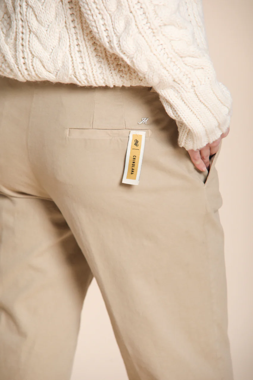 New York Carrot pantalone chino donna in cotone lana carrot fit ① – Image 2