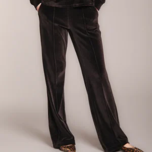 Easy Straight pantalone chino donna in jersey ciniglia straight fit