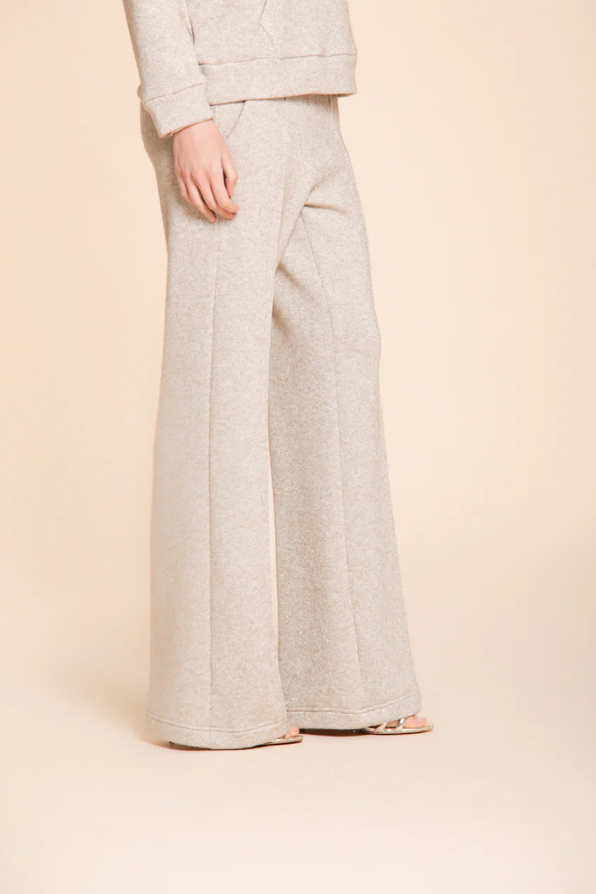 Easy Straight pantalone chino donna in jersey con lurex straight fit – Image 3