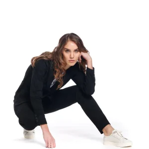 New York Slim pantalone chino donna in jersey pattern camouflage slim①