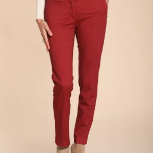 New York Slim pantalone chino donna in raso slim fit ①