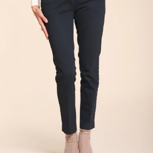 New York Slim pantalone chino donna in raso slim fit ①