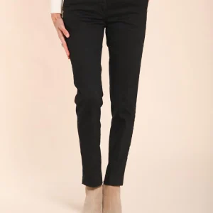 New York Slim pantalone chino donna in raso slim fit ①
