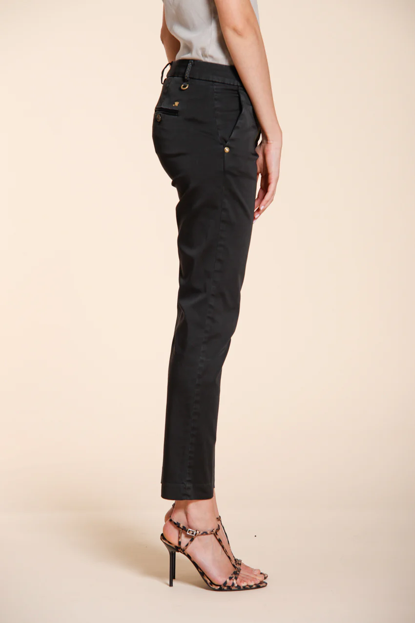 New York Slim pantalone chino donna in raso stretch slim fit ① – Image 4