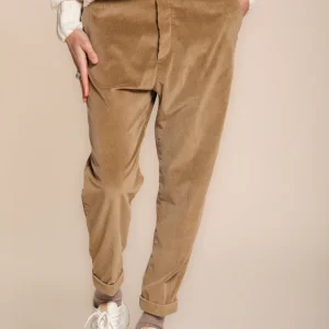 Malibu Jogger City pantaloni chino donna in velluto a coste relaxed fit