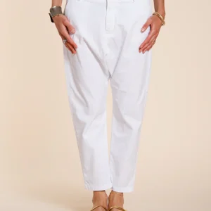 Malibu Jogger pantalone chino donna in gabardina carrot fit