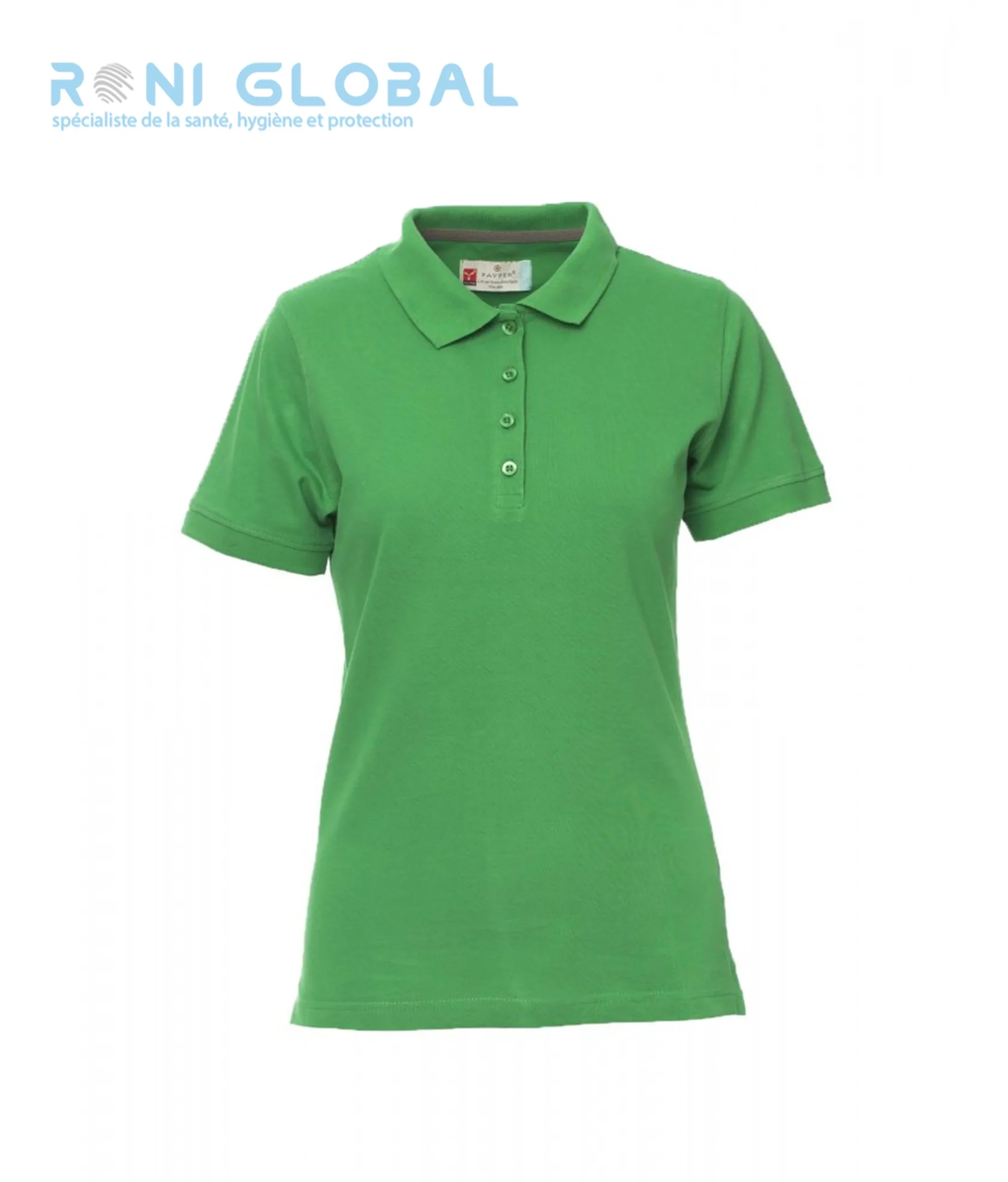 Polo de travail femme manches courtes, coupe droite en coton - VENICE LADY PAYPER – Image 4