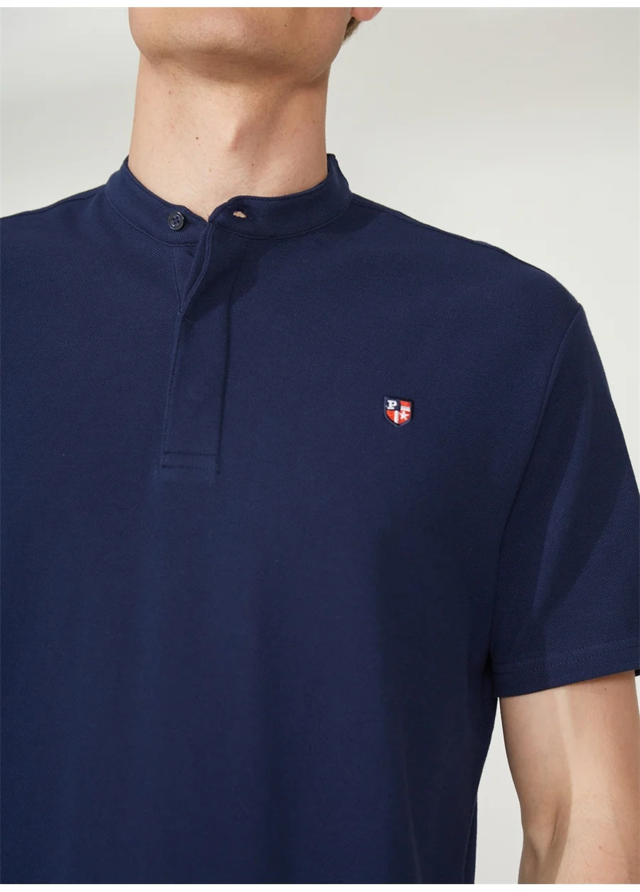 POLO à€ COL OFFICIER BLEU MARINE SANCHO - 1570842VR033 – Image 5