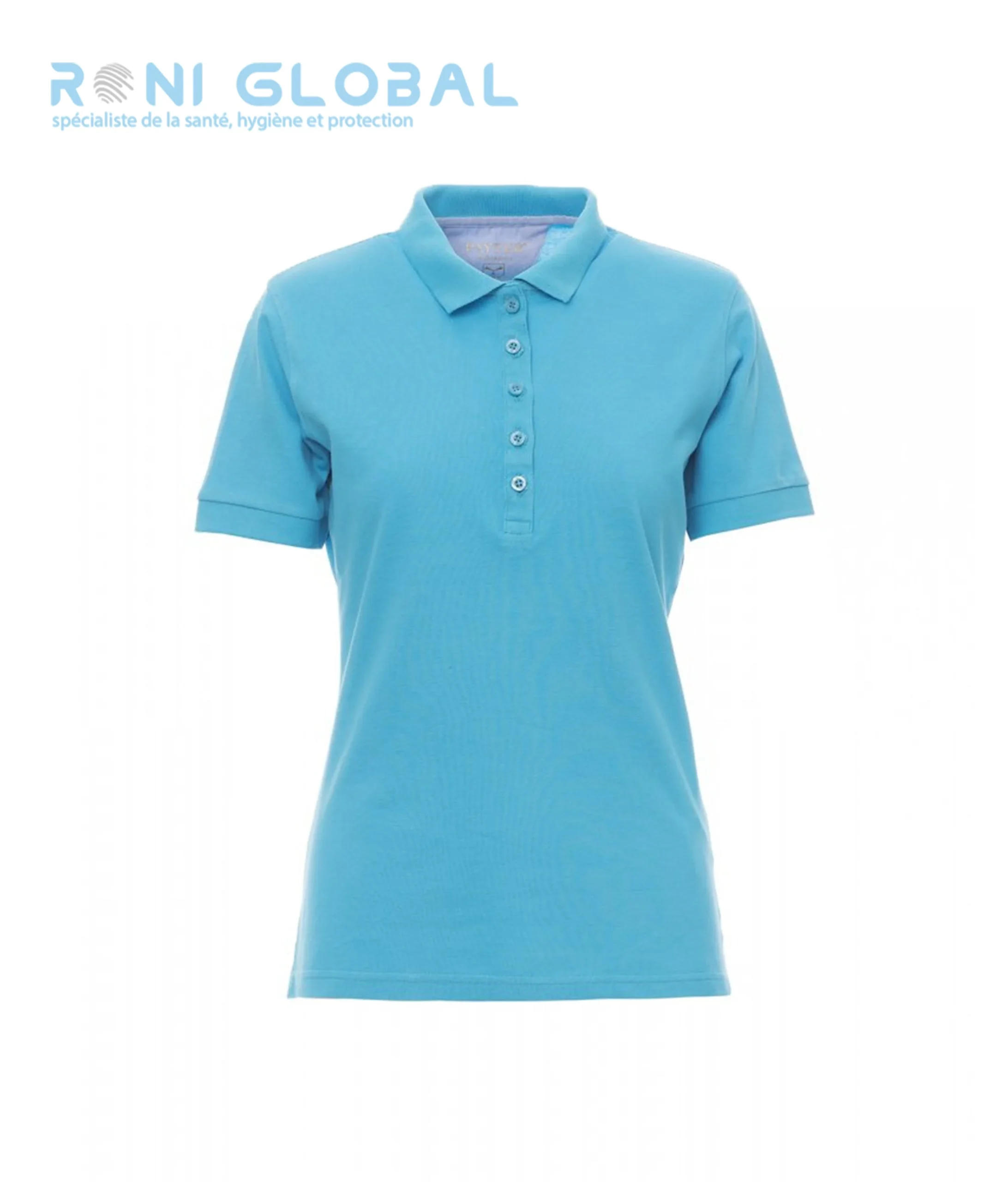 Polo de travail femme manches courtes, coupe droite en coton - GLAMOUR PAYPER – Image 5