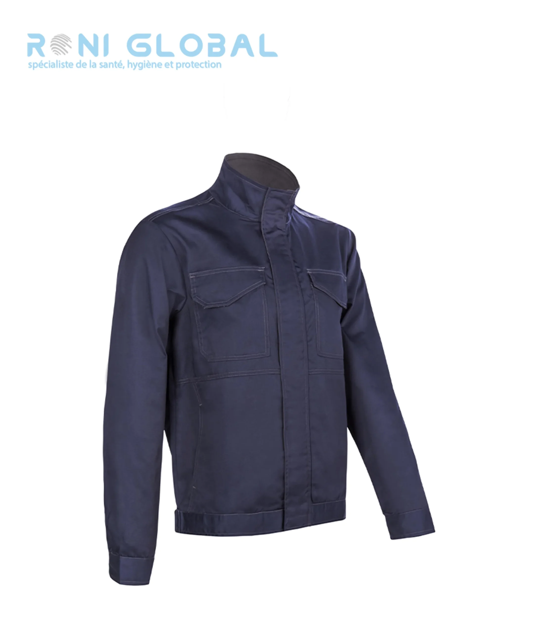Veste de travail en coton/polyester sans métal 4 poches - IRAZU COVERGUARD