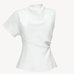 Top en soie avec draperies