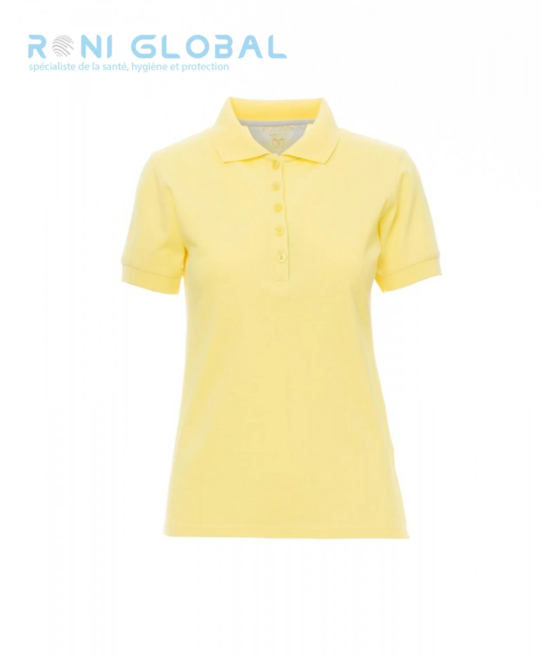 Polo de travail femme manches courtes, coupe droite en coton - GLAMOUR PAYPER – Image 6