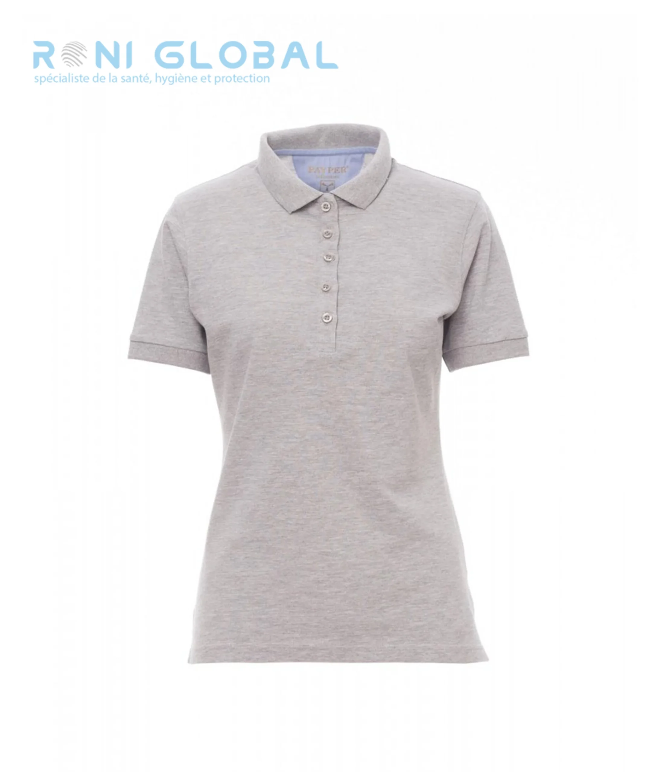 Polo de travail femme manches courtes, coupe droite en coton - GLAMOUR PAYPER – Image 7