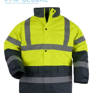 Parka de travail haute visibilité anti-froid thermique en polyester enduit polyuréthane CLASS 3 - ROADWAY COVERGUARD