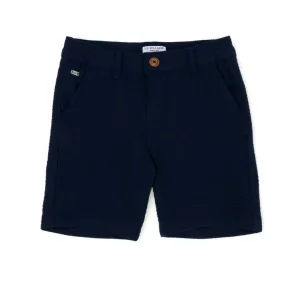 Short tissé bleu marine garçon-1618631VR033