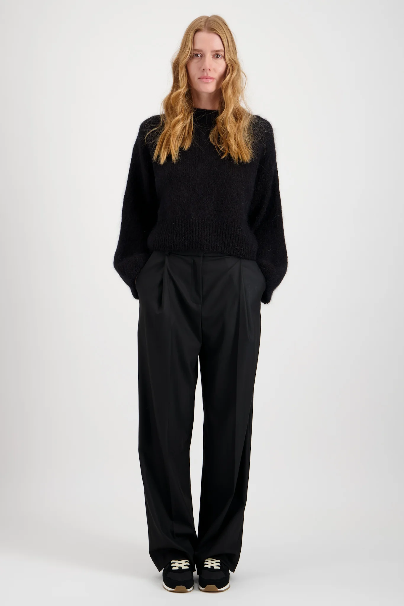 PANTALON LAINE À PLIS PLITA