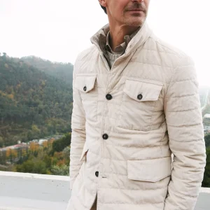 Space field jacket uomo in velluto 500 righe