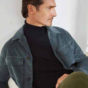 Steve overshirt uomo in velluto 500 righe