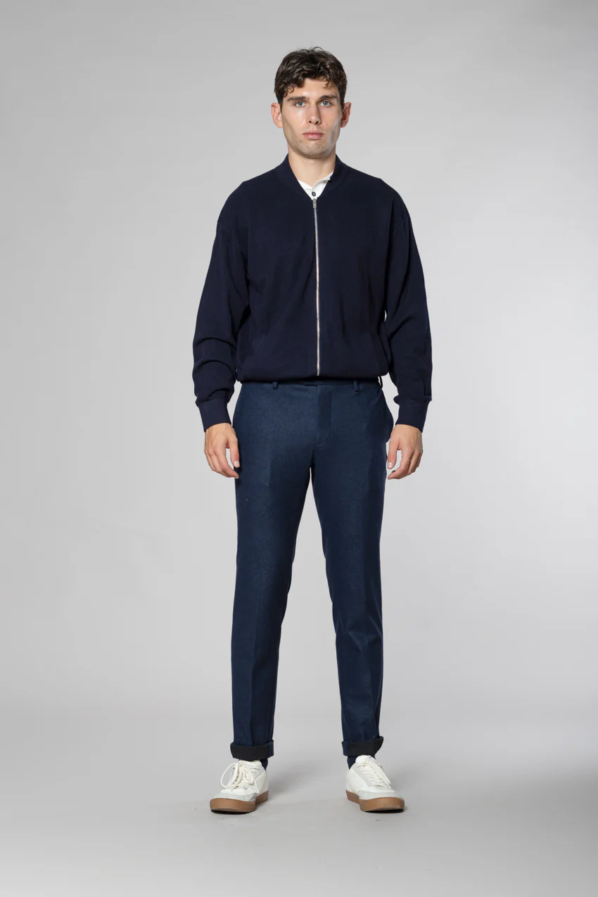 New York Sartoriale pantalone chino uomo sartoriale in jersey flanella regular fit – Image 7