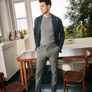 New York Sartoriale pantalone chino uomo sartoriale in jersey flanella regular fit