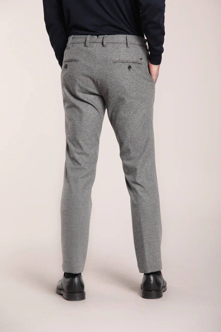 New York Sartoriale pantalone chino uomo sartoriale in jersey flanella regular fit – Image 6