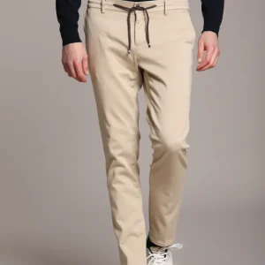 Milano Jogger Travel pantalone chino uomo in jersey active 4.0 extra slim fit