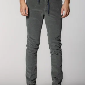 Milano Jogger pantalone chino uomo in velluto 500 righe extra slim fit