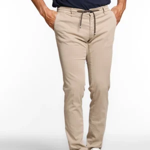 Milano Jogger pantalone chino jogger uomo in cotone e tencel extra slim fit