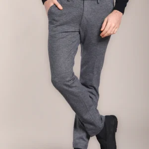 Torino Jog pantalone chino uomo in jersey con fantasia resca slim fit