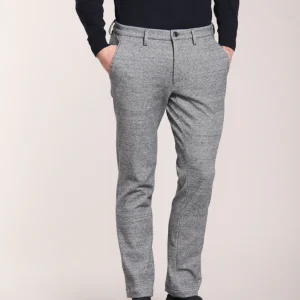 Torino Jog pantalone chino uomo in jersey con microdisegno slim fit