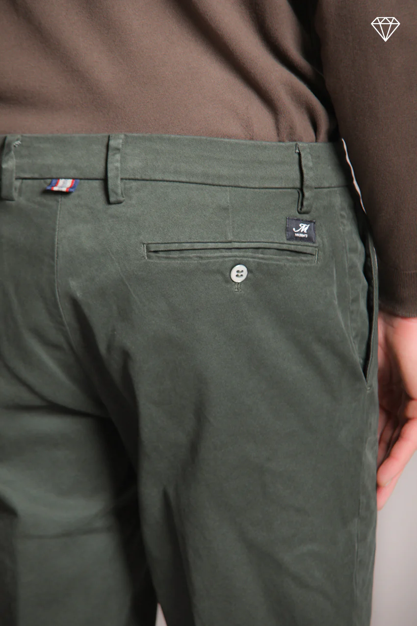 New York pantalone chino uomo in gabardina stretch regular fit ① – Image 2