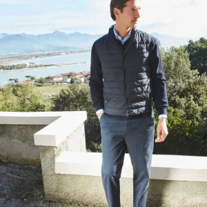 New York pantalone chino uomo in gabardina stretch regular fit ①