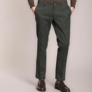 New York pantalone chino uomo in gabardina stretch regular fit ①