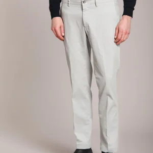 New York pantalone chino uomo in gabardina stretch regular fit ①