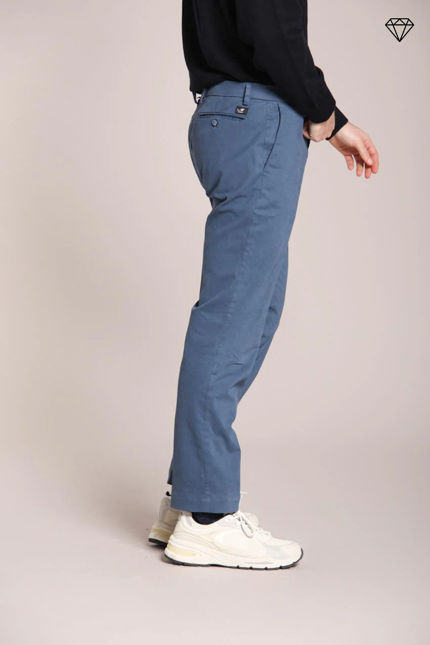 New York pantalone chino uomo in gabardina stretch regular fit ① – Image 5