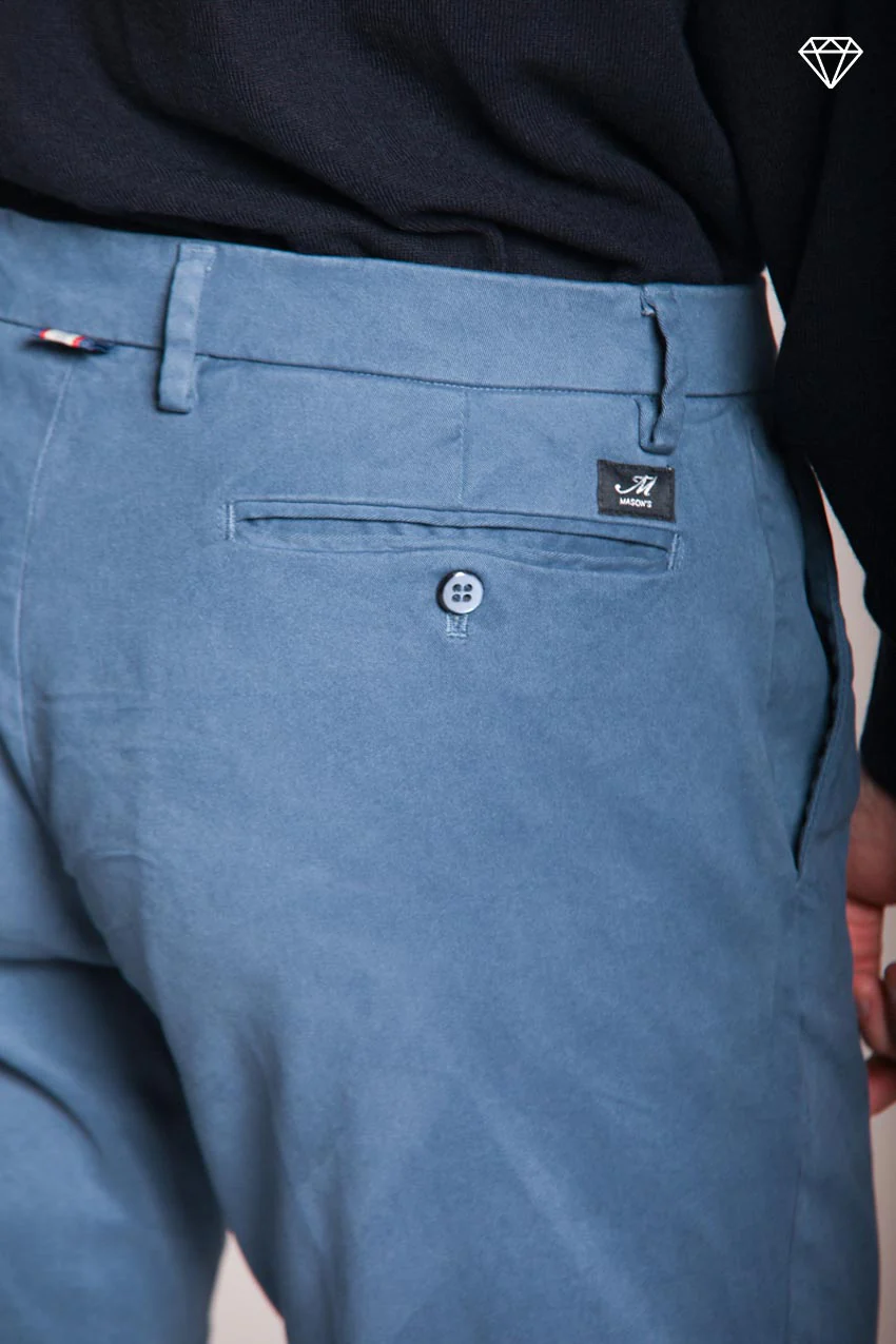 New York pantalone chino uomo in gabardina stretch regular fit ① – Image 2