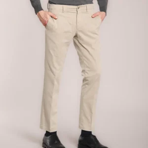 New York pantalone chino uomo in gabardina stretch regular fit ①