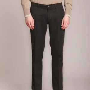 New York pantalone chino uomo in gabardina stretch regular fit ①